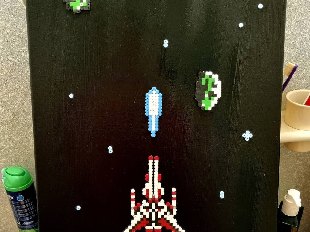 perler painting The Guardian Legend by cheeseboy cosplay98