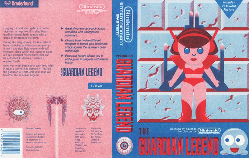 The Guardian Legend custom cover