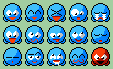 Blue Lander Emoticons by stalk chan